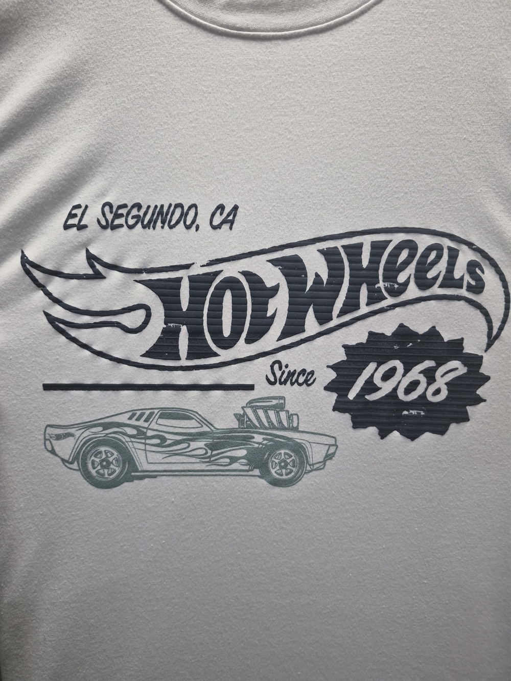 Men's White Graphic T-Shirt HotWheels- Since 1968
